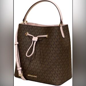 Michael Kors Tan and Cream Shoulder Bag